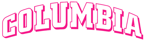 Columbia Lions Hot Pink Team Name Logo Premium DieCut Vinyl Decal PICK SIZE