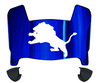Columbia Lions Mini Football Helmet Visor Shield w/ Clips - PICK VISOR & LOGO COLOR
