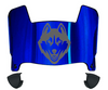 Connecticut UConn Huskies Mini Football Helmet Visor Shield w/ Clips - PICK VISOR & LOGO COLOR