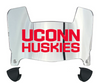 Connecticut UConn Huskies Mini Football Helmet Visor Shield w/ Clips - PICK VISOR & LOGO COLOR
