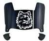 Connecticut UConn Huskies Mini Football Helmet Visor Shield w/ Clips - PICK VISOR & LOGO COLOR