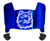 Connecticut UConn Huskies Mini Football Helmet Visor Shield w/ Clips - PICK VISOR & LOGO COLOR