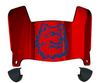 Connecticut UConn Huskies Mini Football Helmet Visor Shield w/ Clips - PICK VISOR & LOGO COLOR