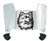 Connecticut UConn Huskies Mini Football Helmet Visor Shield w/ Clips - PICK VISOR & LOGO COLOR