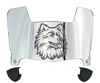 Connecticut UConn Huskies Mini Football Helmet Visor Shield w/ Clips - PICK VISOR & LOGO COLOR