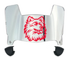 Connecticut UConn Huskies Mini Football Helmet Visor Shield w/ Clips - PICK VISOR & LOGO COLOR