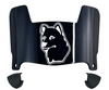 Connecticut UConn Huskies Mini Football Helmet Visor Shield w/ Clips - PICK VISOR & LOGO COLOR