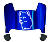 Connecticut UConn Huskies Mini Football Helmet Visor Shield w/ Clips - PICK VISOR & LOGO COLOR