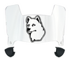 Connecticut UConn Huskies Mini Football Helmet Visor Shield w/ Clips - PICK VISOR & LOGO COLOR