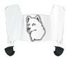 Connecticut UConn Huskies Mini Football Helmet Visor Shield w/ Clips - PICK VISOR & LOGO COLOR