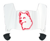 Connecticut UConn Huskies Mini Football Helmet Visor Shield w/ Clips - PICK VISOR & LOGO COLOR