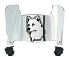 Connecticut UConn Huskies Mini Football Helmet Visor Shield w/ Clips - PICK VISOR & LOGO COLOR