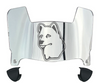 Connecticut UConn Huskies Mini Football Helmet Visor Shield w/ Clips - PICK VISOR & LOGO COLOR