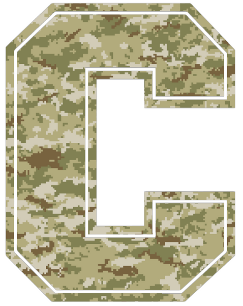 Cornell Big Red C Logo Salute to Service Camouflage Camo Vinyl Decal PICK SIZE