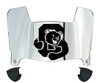 Cornell Big Red Mini Football Helmet Visor Shield w/ Clips - PICK VISOR & LOGO COLOR