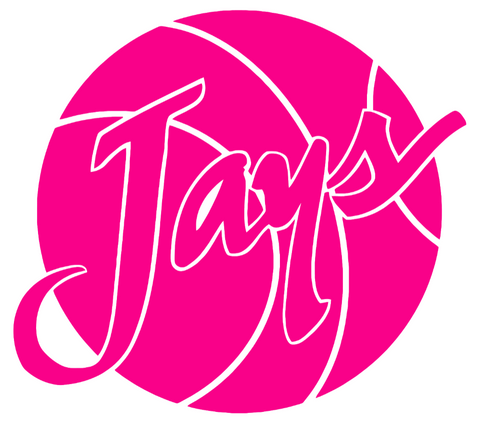 Creighton Blue Jays Hot Pink Retro Basketball Logo Premium DieCut Vinyl Decal PICK SIZE