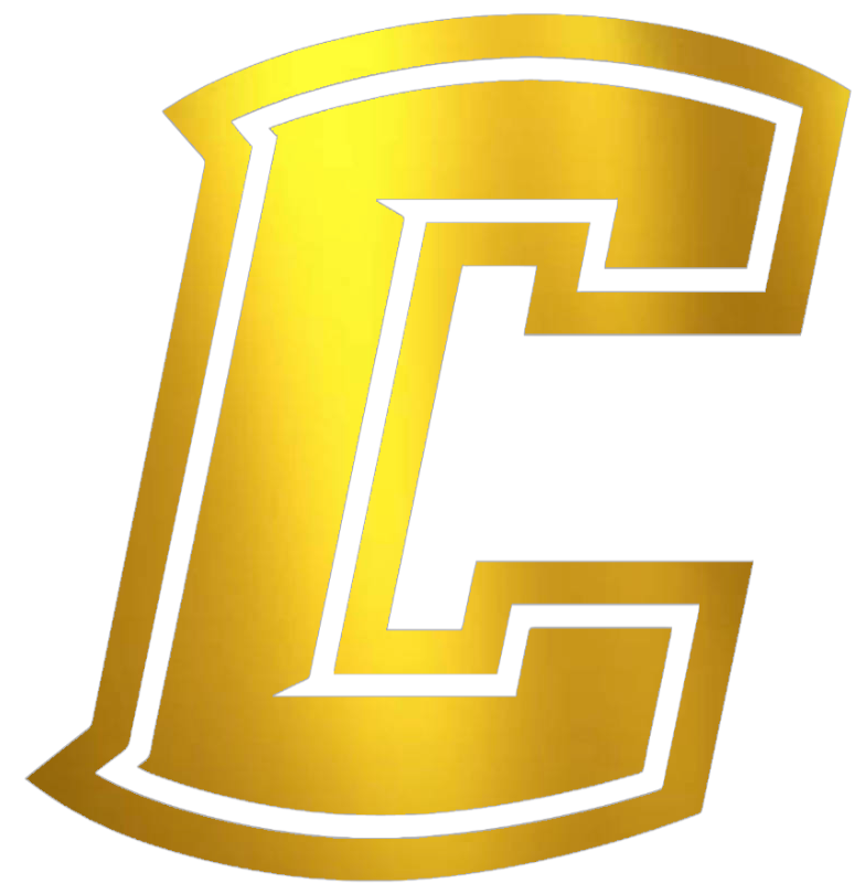 Creighton Blue Jays GOLD CHROME MIRROR C Logo Premium DieCut Vinyl Decal PICK SIZE