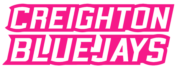 Creighton Blue Jays Hot Pink Team Name Logo Premium DieCut Vinyl Decal PICK SIZE