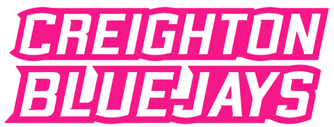 Creighton Blue Jays Hot Pink Team Name Logo Premium DieCut Vinyl Decal PICK SIZE
