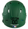 BLACK Custom Name & Number Baseball Softball Batting Helmet Decal - Youth Travel TeeBall T Ball High School
