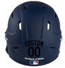 BLACK Custom Name & Number Baseball Softball Batting Helmet Decal - Youth Travel TeeBall T Ball High School