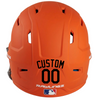 BLACK Custom Name & Number Baseball Softball Batting Helmet Decal - Youth Travel TeeBall T Ball High School