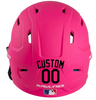 BLACK Custom Name & Number Baseball Softball Batting Helmet Decal - Youth Travel TeeBall T Ball High School