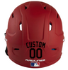 BLACK Custom Name & Number Baseball Softball Batting Helmet Decal - Youth Travel TeeBall T Ball High School