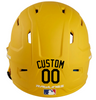 BLACK Custom Name & Number Baseball Softball Batting Helmet Decal - Youth Travel TeeBall T Ball High School