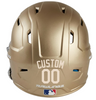 CREAM TAN Custom Name & Number Baseball Softball Batting Helmet Decal - Youth Travel TeeBall T Ball High School