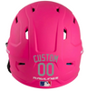 GRAY Custom Name & Number Baseball Softball Batting Helmet Decal - Youth Travel TeeBall T Ball High School