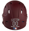 GRAY Custom Name & Number Baseball Softball Batting Helmet Decal - Youth Travel TeeBall T Ball High School