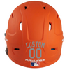 GRAY Custom Name & Number Baseball Softball Batting Helmet Decal - Youth Travel TeeBall T Ball High School