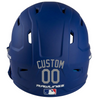 GRAY Custom Name & Number Baseball Softball Batting Helmet Decal - Youth Travel TeeBall T Ball High School