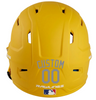 GRAY Custom Name & Number Baseball Softball Batting Helmet Decal - Youth Travel TeeBall T Ball High School