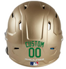 GREEN Custom Name & Number Baseball Softball Batting Helmet Decal - Youth Travel TeeBall T Ball High School