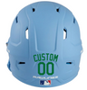 GREEN Custom Name & Number Baseball Softball Batting Helmet Decal - Youth Travel TeeBall T Ball High School