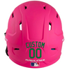 GREEN Custom Name & Number Baseball Softball Batting Helmet Decal - Youth Travel TeeBall T Ball High School