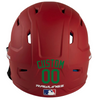 GREEN Custom Name & Number Baseball Softball Batting Helmet Decal - Youth Travel TeeBall T Ball High School