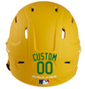 GREEN Custom Name & Number Baseball Softball Batting Helmet Decal - Youth Travel TeeBall T Ball High School
