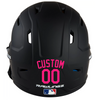 HOT PINK Custom Name & Number Baseball Softball Batting Helmet Decal - Youth Travel TeeBall T Ball High School