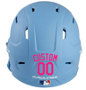 HOT PINK Custom Name & Number Baseball Softball Batting Helmet Decal - Youth Travel TeeBall T Ball High School