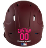 HOT PINK Custom Name & Number Baseball Softball Batting Helmet Decal - Youth Travel TeeBall T Ball High School
