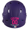 HOT PINK Custom Name & Number Baseball Softball Batting Helmet Decal - Youth Travel TeeBall T Ball High School
