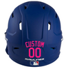 HOT PINK Custom Name & Number Baseball Softball Batting Helmet Decal - Youth Travel TeeBall T Ball High School