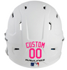 HOT PINK Custom Name & Number Baseball Softball Batting Helmet Decal - Youth Travel TeeBall T Ball High School