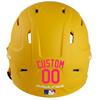 HOT PINK Custom Name & Number Baseball Softball Batting Helmet Decal - Youth Travel TeeBall T Ball High School