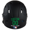 KELLY GREEN Custom Name & Number Baseball Softball Batting Helmet Decal - Youth Travel TeeBall T Ball High School