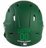 KELLY GREEN Custom Name & Number Baseball Softball Batting Helmet Decal - Youth Travel TeeBall T Ball High School