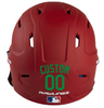 KELLY GREEN Custom Name & Number Baseball Softball Batting Helmet Decal - Youth Travel TeeBall T Ball High School